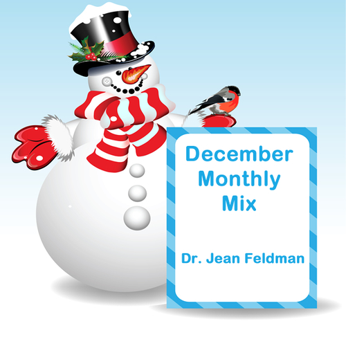 December Monthly Mix Cover Art Blurred Background