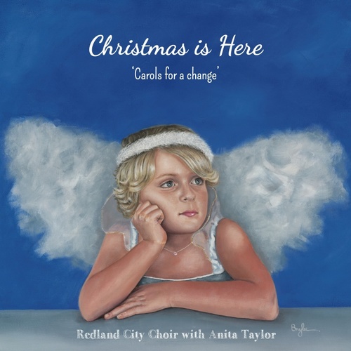 Christmas Is Here Cover Art Blurred Background
