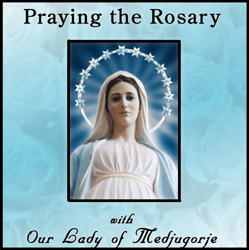 Praying the Rosary with Our Lady of Medjugorje, Pt. 2 Cover Art Blurred Background