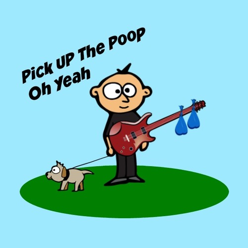Pick Up the Poop Oh Yeah Cover Art Blurred Background