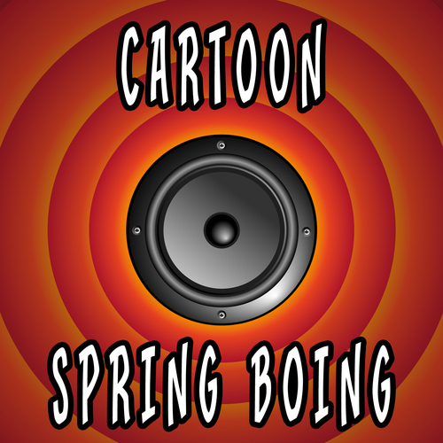 Cartoon Spring Boing Cover Art Blurred Background