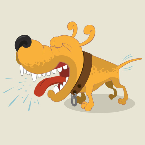 Small Dog Barking Cover Art Blurred Background