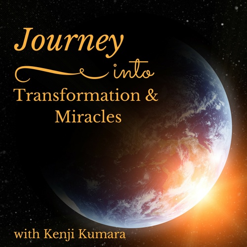 Journey Into Transformation and Miracles Cover Art Blurred Background