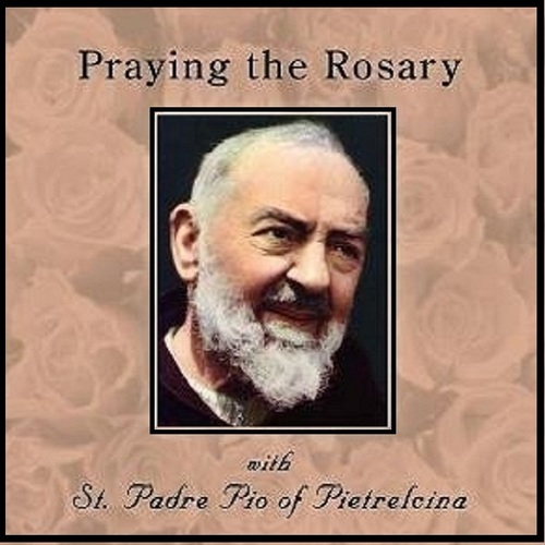 Praying the Rosary with St. Padre Pio, Vol. 2 Cover Art Blurred Background