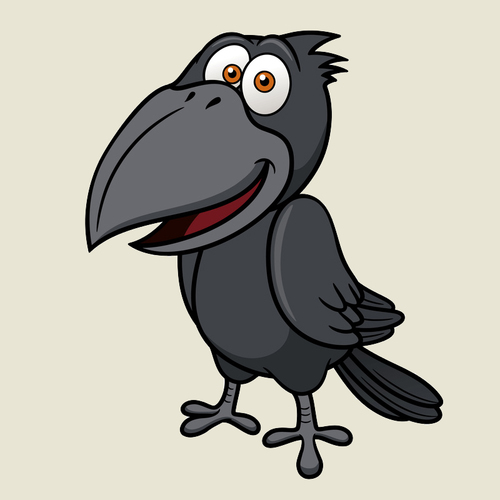 Crow Bird Caw Call Cover Art Blurred Background