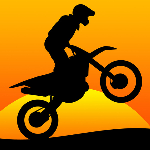 Motocross Dirt Bike Motorcycles Racing Cover Art Blurred Background