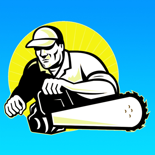 Chainsaw Cover Art Blurred Background
