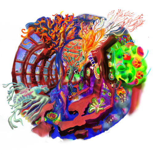 Oceanarium Cover Art Blurred Background