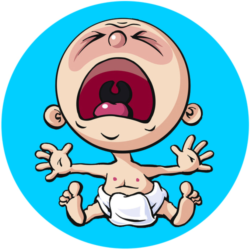 Baby Crying Cover Art Blurred Background