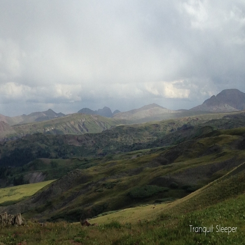 Calming Sleep Music Cover Art Blurred Background