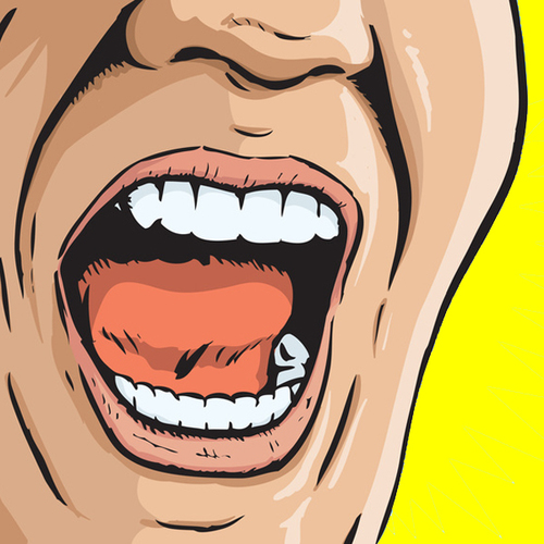 Man Screaming Cover Art Blurred Background