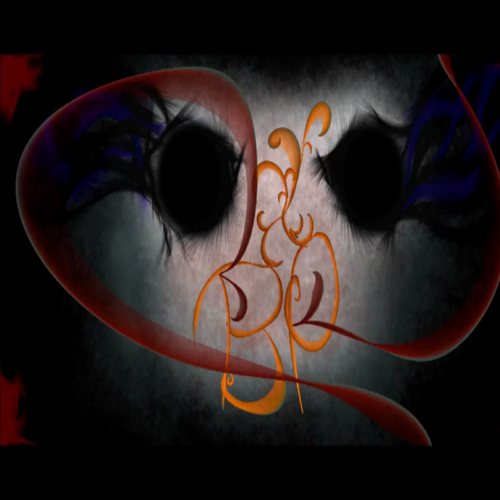 Black and Blue Cover Art Blurred Background