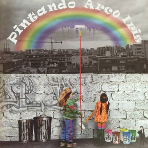 Pintando Arco Iris Cover Art Blurred Background
