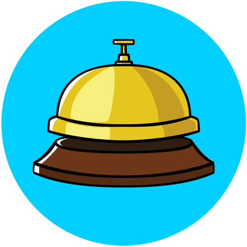 Desk Bell Cover Art Blurred Background