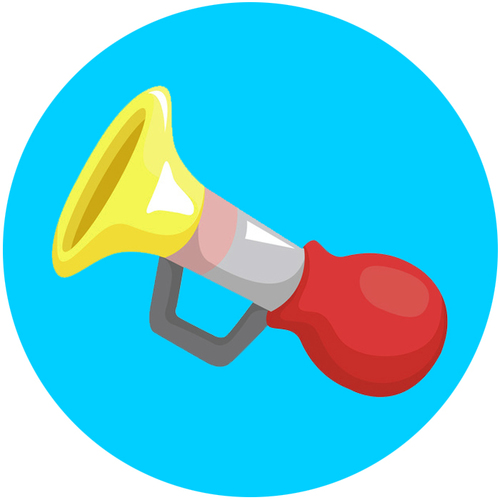 Bulb Horn Cover Art Blurred Background