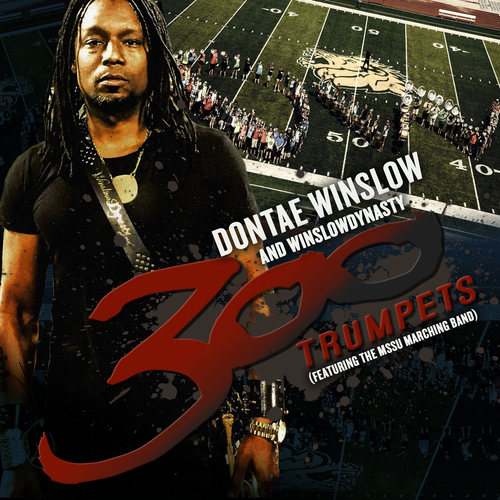 300 Trumpets Cover Art Blurred Background