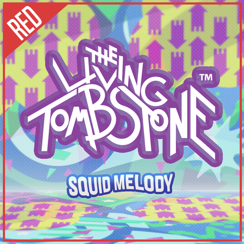 Squid Melody (Red Version) Cover Art Blurred Background