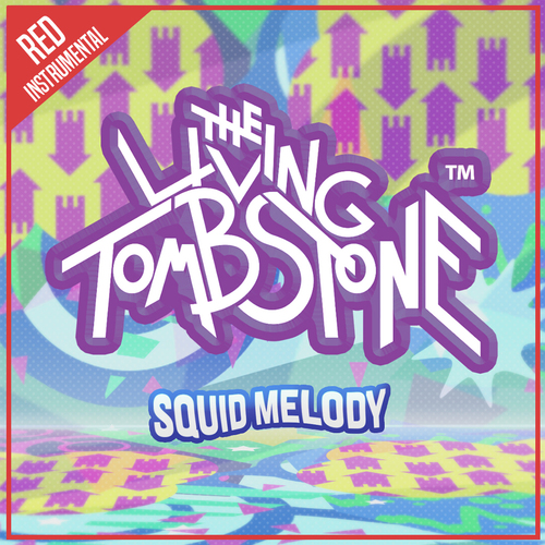 Squid Melody (Red Version) [Instrumental] Cover Art Blurred Background