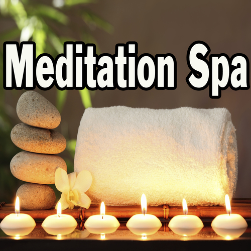 Soothing Meditation Spa Sounds Cover Art Blurred Background