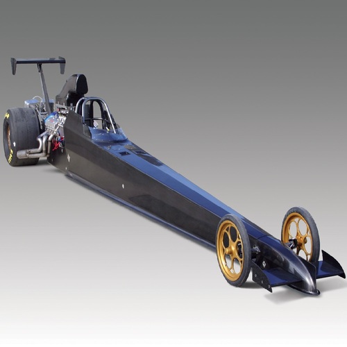 Drag Racing Sportsman Racing (Top Dragster) Cover Art Blurred Background