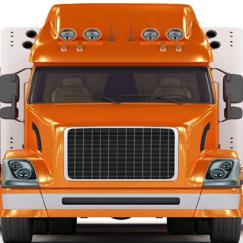 Semi Truck Driving 1 Cover Art Blurred Background