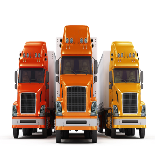 Semi Truck Reverse Beep Cover Art Blurred Background
