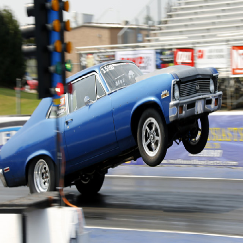 Street Race Car Reving Cover Art Blurred Background