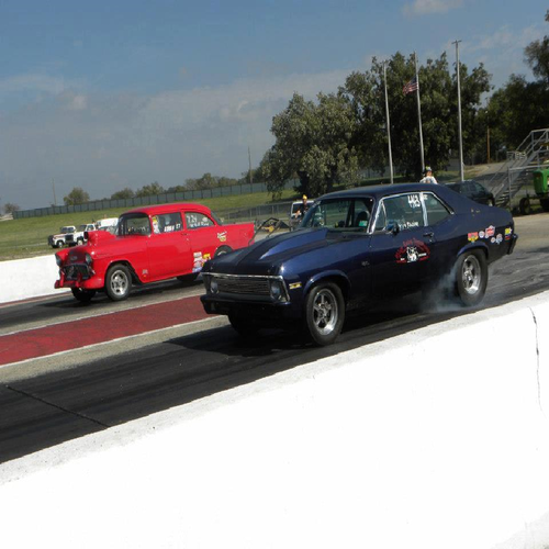 Street Race Car Burnout Cover Art Blurred Background