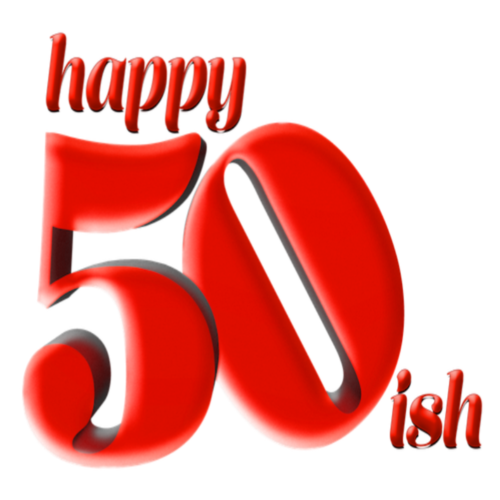 Happy 50ish (2015 Original Broadway Cast) Cover Art Blurred Background