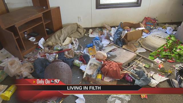 Landlord left to clean up filthy home abandoned by family