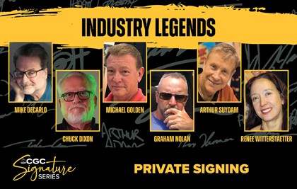 Private Signing: Michael Golden, Arthur Suydam, Renee Witterstaetter, Mike DeCarlo, Graham Nolan, and Chuck Dixon