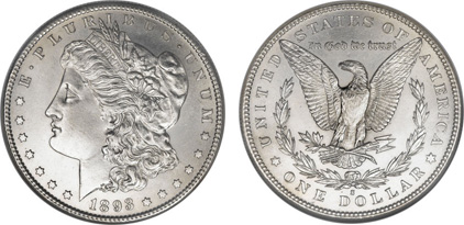 1893-S Morgan Dollar NGC MS65