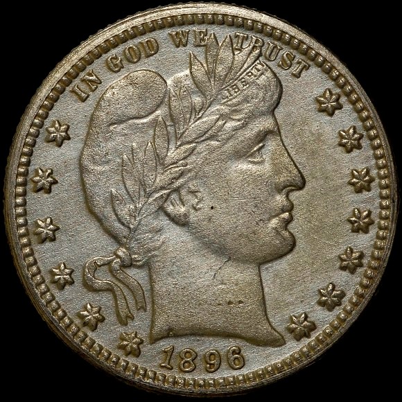 B*k様 アメリカ バーバークォーター 1896S 大特年 発行数18.8万枚