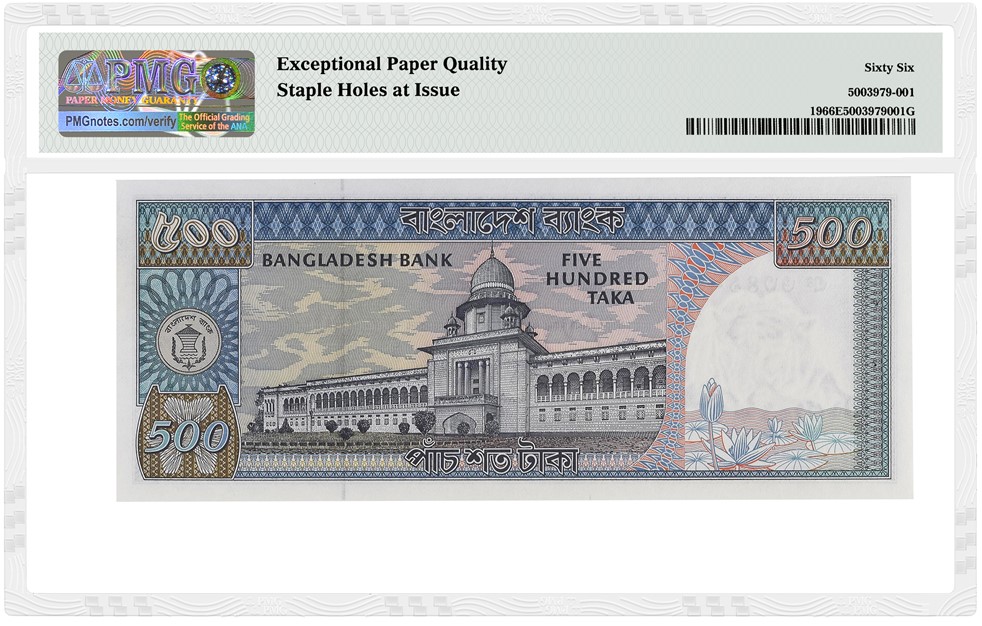 Note of the Month: Bangladesh 500 Taka | PMG