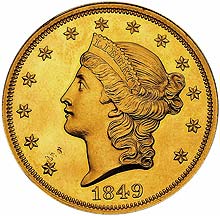 1849 $20, the most valuable coin in existence