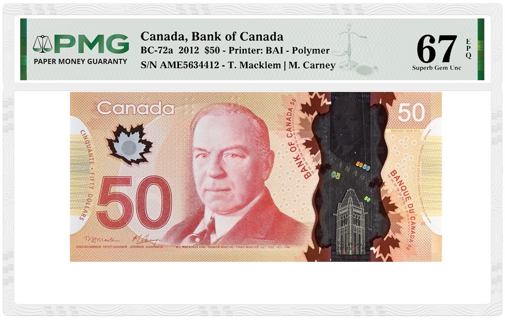 Note of the Month: Canada 50 Dollars | PMG