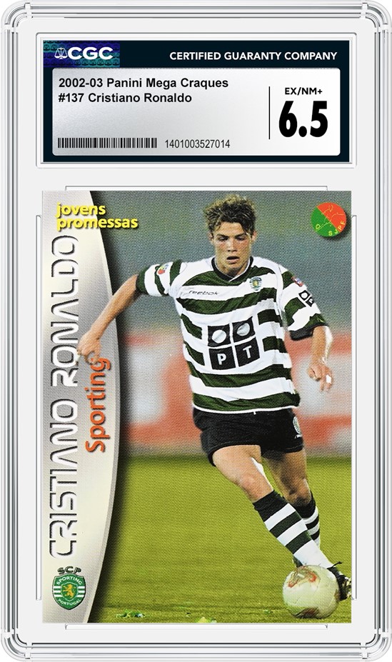 Counterfeit Card Alert: 2002-03 Panini Mega Craques #137 Cristiano Ronaldo | CGC Counterfeit Card Alert: 2002-03 Panini Mega Craques #137 Cristiano Ronaldo | CGC