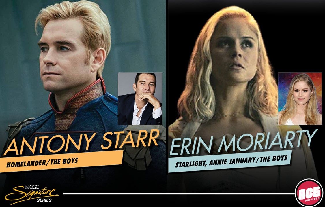 Get Ready For A Cgc Private Signing With The Boys Actors Antony Starr And Erin Moriarty Cgc