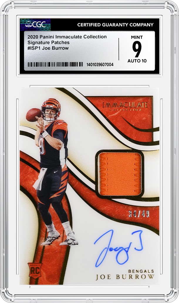 raised holographic foil business cards Bengals Joe Burrow 2023 Panini Spectra No.CH-JB #05/25 SGC Graded 10 S – JP  Sports