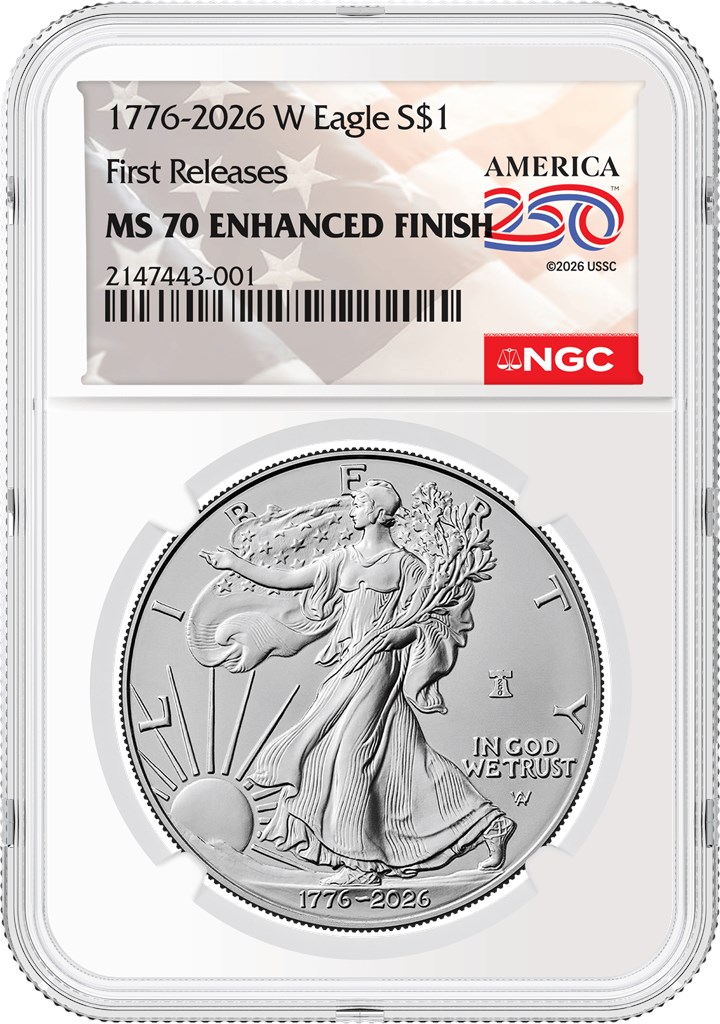 NGC Special Labels and Designations for the 1776-2026-W Enhanced