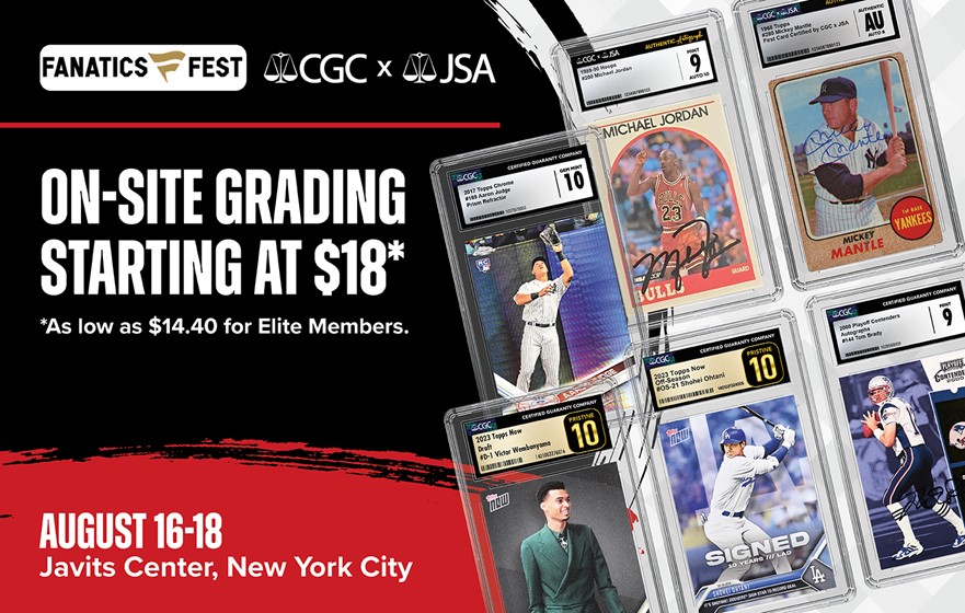 Score with CGC x JSA at Fanatics Fest NYC! | CGC