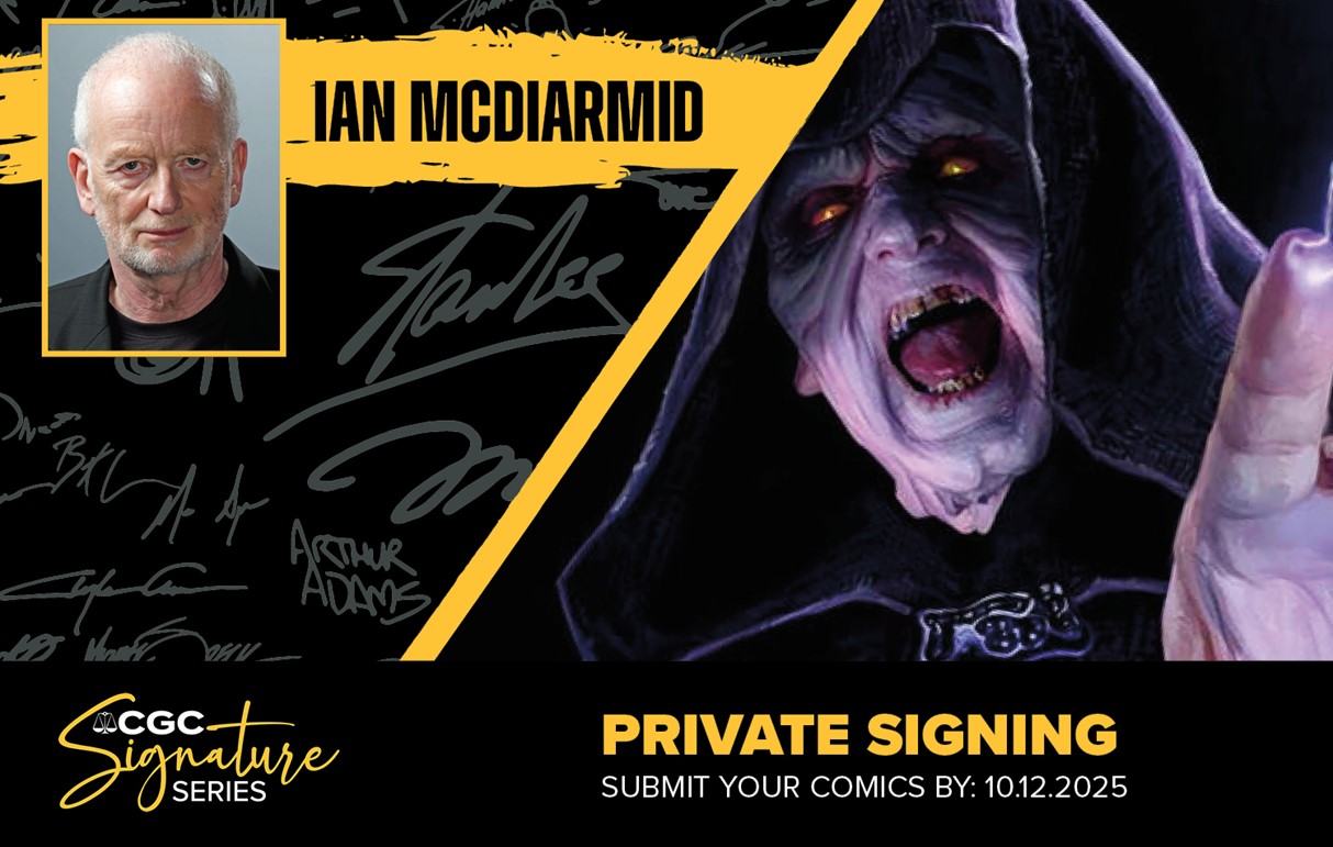 CGC Announces Private Signing Event with Ian McDiarmid | CGC, image size:1214x771