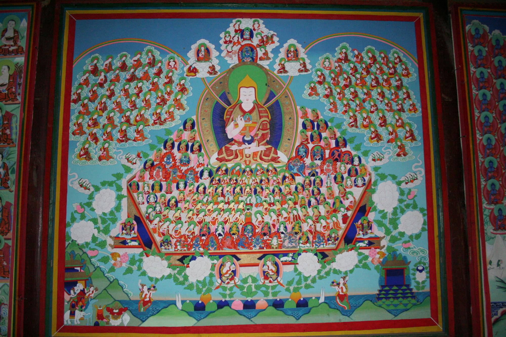 Image of Tsongkhapa Lineage Tree Wall Mural