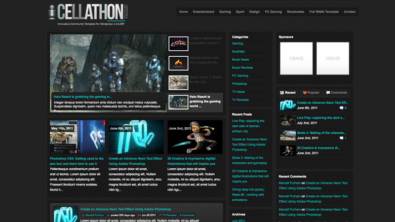Cellazine WordPress Theme