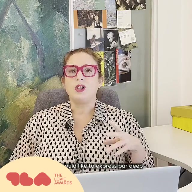 Screenshot of Lovies 7 Word Speech from Emotions through Art. The research project that unites art, technology and health