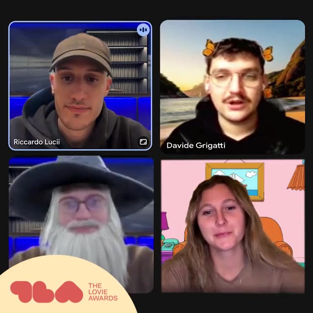 Screenshot of Lovies 7 Word Speech from Fiorucci Loveclub WebAR