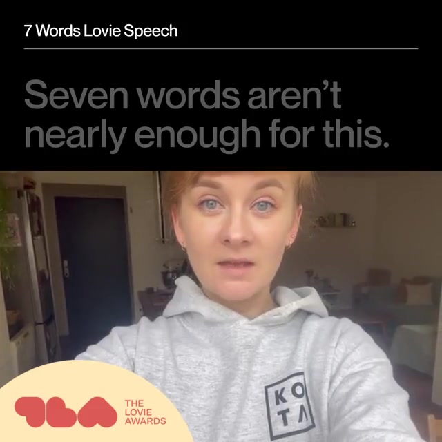 Screenshot of Lovies 7 Word Speech from An immersive website worthy of a Hollywood VFX studio
