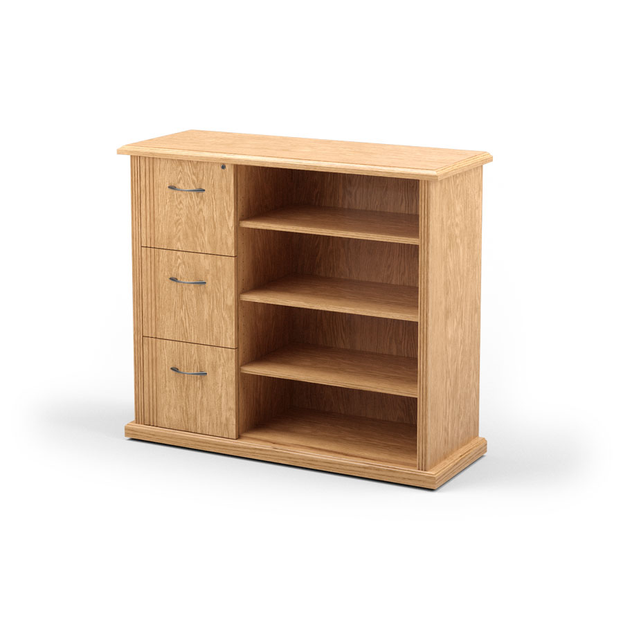 Executive Bookcase / File Combo