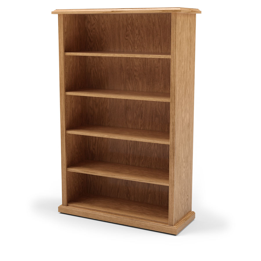 Executive Bookcase with 4 Adjustable Shelves