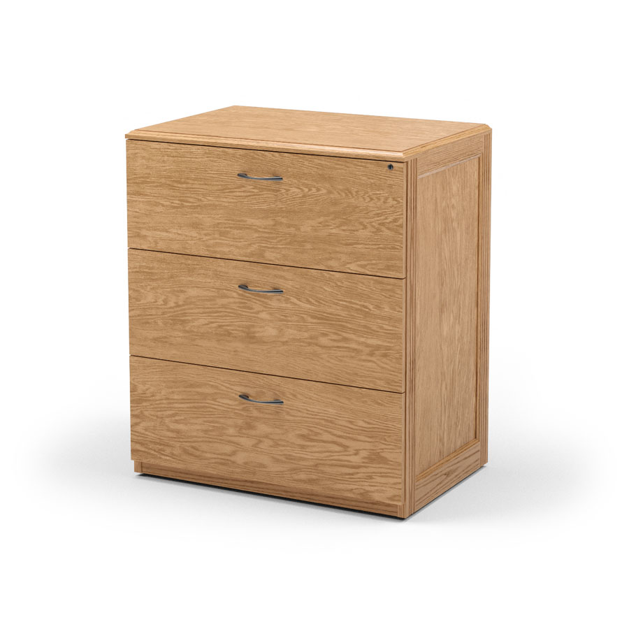 Executive Lateral File with 3 Drawers, 36"W